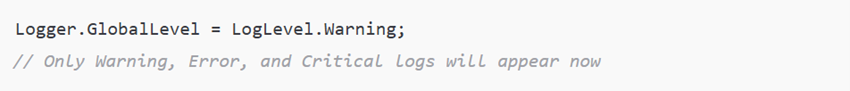 Change log level dynamically